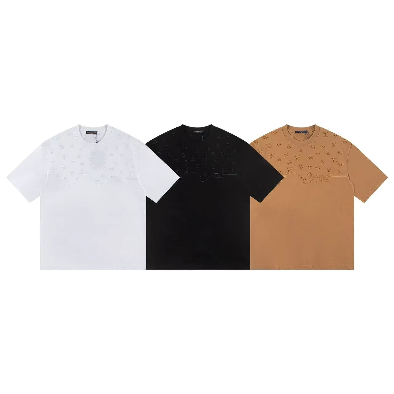 🅿️160 Style: 2026 new Louis Vuitton short-sleeved T-shirt Material: High version 300g double yarn combed cotton Size: S～XL Color: Black Style number: Z030